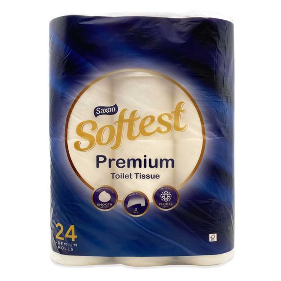 Saxon Premium Toilet Tissue 24 Rolls